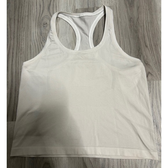 lululemon athletica Tops - Lululemon Women Racerback‎ Tank Top Athletic Athleisure Light Beige Size 10